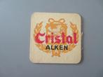 oud bierviltje Cristal Alken, Verzamelen, Verzenden, Zo goed als nieuw, Viltje(s), Overige merken