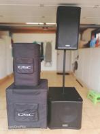 PA installatie QSC (2 x KW122 speakers + 2 x KW181 subw), Audio, Tv en Foto, Luidsprekerboxen, Overige typen, Zo goed als nieuw