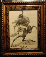 Gravure chasseur de la garde 1er empire Napoleon, Collections, Photo ou Poster, Armée de terre, Enlèvement ou Envoi