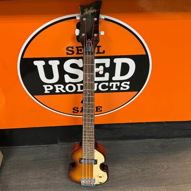 Hofner HCT-SHVB-SB-C-0 Shorty Violin Sunburst - NIEUW, Muziek en Instrumenten, Snaarinstrumenten | Gitaren | Bas, Nieuw, Akoestisch