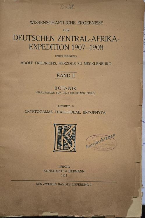 Wetenschappelijk verslag Duitse centraal Afrika expeditie 19, Boeken, Wetenschap, Gelezen, Natuurwetenschap, Ophalen