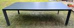 Table de jardin en aluminium et céramique gris foncé 240/134, Tuin en Terras, Tuintafels, Ophalen, Gebruikt, Rechthoekig, Aluminium