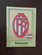 Panini EK Europa 80 embleem logo badge Oostenrijk topstaat, Enlèvement ou Envoi, Comme neuf, Autocollant