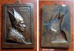 Bronzen gedenkplaket met kardinaal Mercier, Postzegels en Munten, Verzenden, Brons