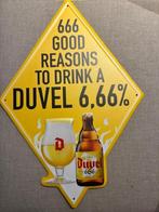duvel 6,66 pancarte, Verzamelen, Biermerken, Ophalen, Reclamebord, Plaat of Schild, Duvel