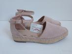 Espadrilles bandjesschoenen leer suede roze Tamaris 38 nw, Vêtements | Femmes, Chaussures, Espadrilles, Enlèvement ou Envoi, Rose