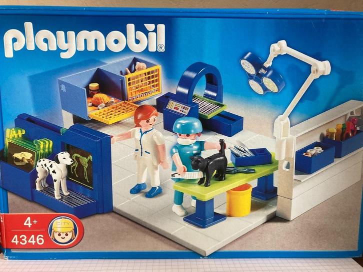 Equipe vétérinaire et salle d'opération - 4346 + access 4347, Kinderen en Baby's, Speelgoed | Playmobil, Zo goed als nieuw, Complete set