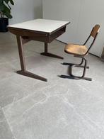 Oude schoolbank met stoel, Kinderen en Baby's, Ophalen, Gebruikt, Tafel(s) en Stoel(en)