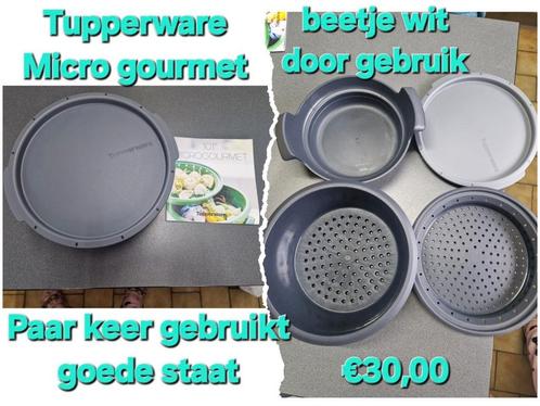 Tupperware microgourmet+kookboek,elk bod word overwogen, Huis en Inrichting, Keuken | Tupperware, Zo goed als nieuw, Ophalen
