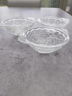 3 dessertkommetjes met figuur zeester, Verre, Enlèvement, Utilisé, Autres styles