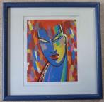 ANDRE VAN SCHUYLENBERGH / MASK / KLEUROFFSET / 54x54cm KADER, Ophalen of Verzenden