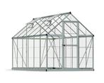 tuinserre 6,8m² transparant polycarbonaat/aluminium, Ophalen, Polycarbonaat, Aluminium, Kweekkas