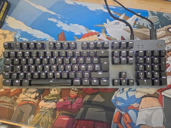 Clavier Logitech G G512 GX Carbon, Informatique & Logiciels, Claviers, Utilisé, Azerty, Enlèvement