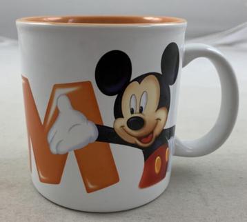 Disney Mickey Mouse mok beker Disneyland Paris ABC letter M