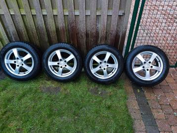 4 velgen dezent met winterbanden goodyear 225/55r16 2 banden beschikbaar voor biedingen