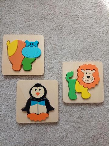 Houten puzzels dieren beschikbaar voor biedingen