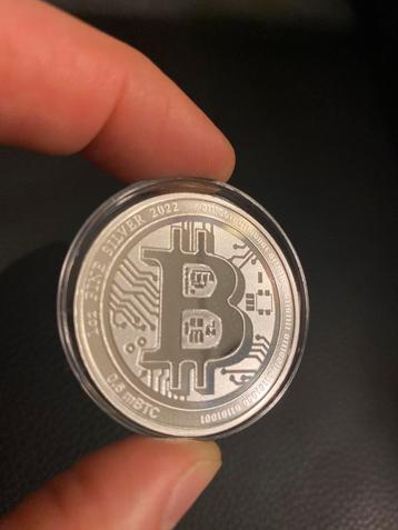 Pièce de deux dollars en argent BITCOIN., Enlèvement ou Envoi, Argent