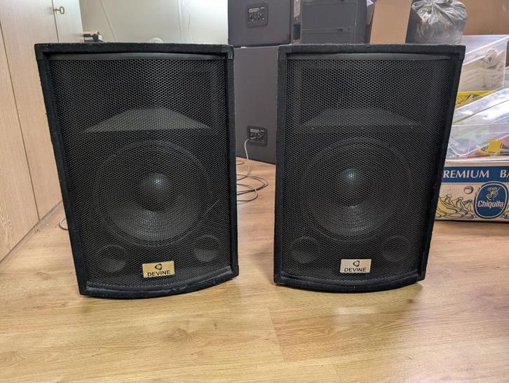 Passieve luidsprekers Devine 10" 150Watt, Audio, Tv en Foto, Luidsprekerboxen, Gebruikt, Overige typen, 120 watt of meer, Overige merken