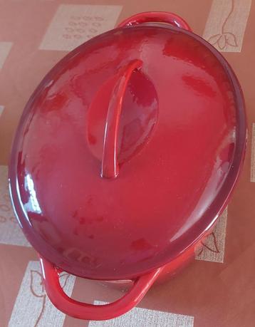 Geëmailleerde gietijzeren braadpan 5 liter L41 l26 h13cm pot beschikbaar voor biedingen