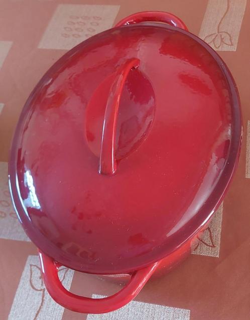 Geëmailleerde gietijzeren braadpan 5 liter L41 l26 h13cm pot, Huis en Inrichting, Keuken | Potten en Pannen, Zo goed als nieuw