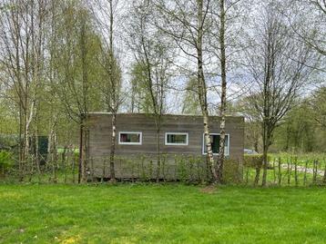 Mooie chalet/tiny house te koop op camping Franse Ardennen