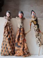 3 UNESCO Wayang Art Golek theater marionette puppets, Antiek en Kunst, Ophalen of Verzenden