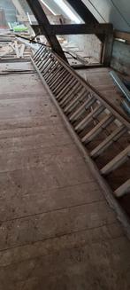 Grote houten ladder, Doe-het-zelf en Bouw, Ladders en Trappen, Ophalen, Ladder