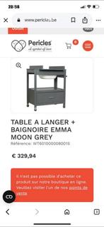 Table à langer PERICLES+baignoire model EMMA MOON GREY, Ophalen, Gebruikt, Badje, Overige merken