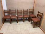 6 Chaises bois massif, Maison & Meubles, Enlèvement, Comme neuf, Bois