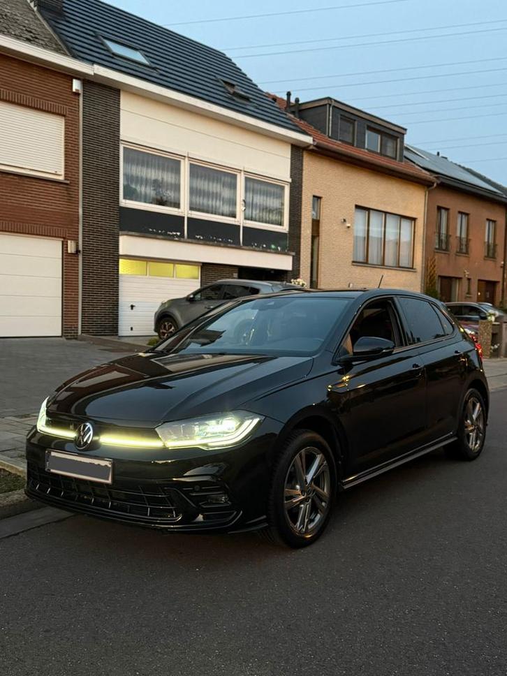 Volkswagen Polo R-Line, Auto's, Volkswagen, Particulier, Polo, ABS, Benzine, Euro 6, 5 deurs, Automaat, Zwart, Zwart, Alcantara