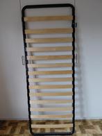 Lattenbodem, Huis en Inrichting, Slaapkamer | Bedden, Ophalen, 70 cm of minder, Beige, Tweepersoons