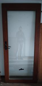 Porte vitrée en bois, Bricolage & Construction, 75 à 150 cm, Enlèvement, Utilisé, Autres types