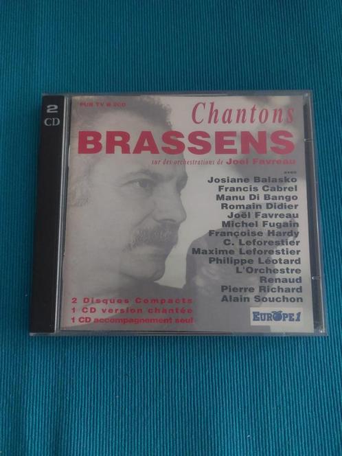 Chantons Brassens - 2 CD, Cd's en Dvd's, Cd's | Franstalig, Zo goed als nieuw, Ophalen of Verzenden