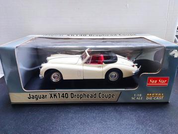 Sun Star Jaguar XK 140 Drophead Coupe 1:18 Sunstar, Enlèvement ou Envoi, Comme neuf
