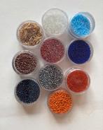 Lot de 10 boîtes de perles rocailles, Enlèvement ou Envoi, Neuf, Perle