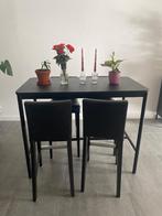 Tafel en stoelen, Huis en Inrichting, Tafels | Eettafels, Ophalen, Gebruikt, 100 tot 150 cm, 50 tot 100 cm