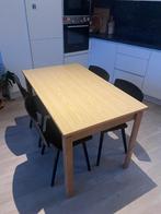 Tafel te koop ZONDER stoelen, Ophalen, 100 tot 150 cm, Zo goed als nieuw, Vijf personen of meer