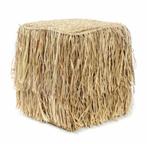 Boho kurk - Ragfia Shaggy Stoel vierkant, Huis en Inrichting, Ophalen, Vierkant