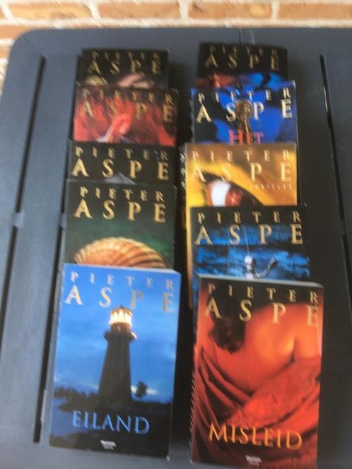 Pieter Aspe - 10 boeken, Boeken, Thrillers, Gelezen, België, Ophalen