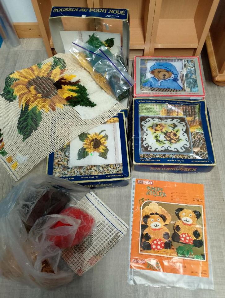 smyrna kussens om te knopen, Hobby & Loisirs créatifs, Tricot & Crochet, Neuf, Crochet, Enlèvement ou Envoi