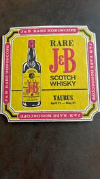 Vintage Whisky J&B Horoscope Taurus onderzetters, Ophalen of Verzenden, Zo goed als nieuw