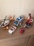Lot playmobil , helikopter , politie, brandweer, Kinderen en Baby's, Speelgoed | Playmobil, Ophalen, Zo goed als nieuw