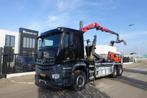 MB AROCS 2840 6X4 EURO 6 HAAKSYSTEEM + HMF 1444 Z KRAAN, Auto's, Automaat, Zwart, Mercedes-Benz, Diesel