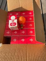 Doos met 25 stuks vintage oranje gloei- kogellampen, Huis en Inrichting, Lampen | Losse lampen, Ophalen of Verzenden, Nieuw, E14 (klein)