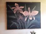 Schilderij amerikaans orchideen 1m30 x 1m, Antiek en Kunst, Kunst | Schilderijen | Modern, Ophalen