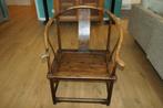 Stoel met mooie ronde leuning, Huis en Inrichting, Ophalen, Gebruikt, Bruin, Eén