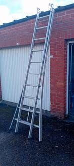 Tweedelige ladder max 5m, Doe-het-zelf en Bouw, Ladders en Trappen, Ladder, Zo goed als nieuw, Ophalen