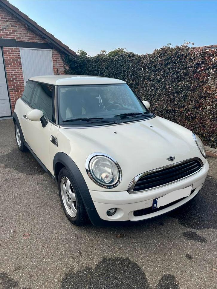 Mini Cooper One hatchback 3 deurs, Auto's, Mini, Particulier, One, Benzine, 3 deurs, Wit, Leder en Stof, Ophalen