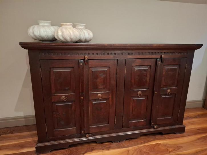 Dressoir en barkast koloniale stijl, Huis en Inrichting, Kasten | Dressoirs, Zo goed als nieuw, Ophalen