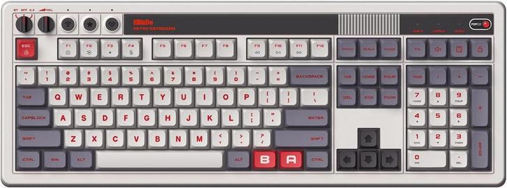 8Bitdo Retro 108n – Mechanisch keyboard, Computers en Software, Toetsenborden, Nieuw, Qwerty, Draadloos, Gaming toetsenbord, Multimediatoetsen